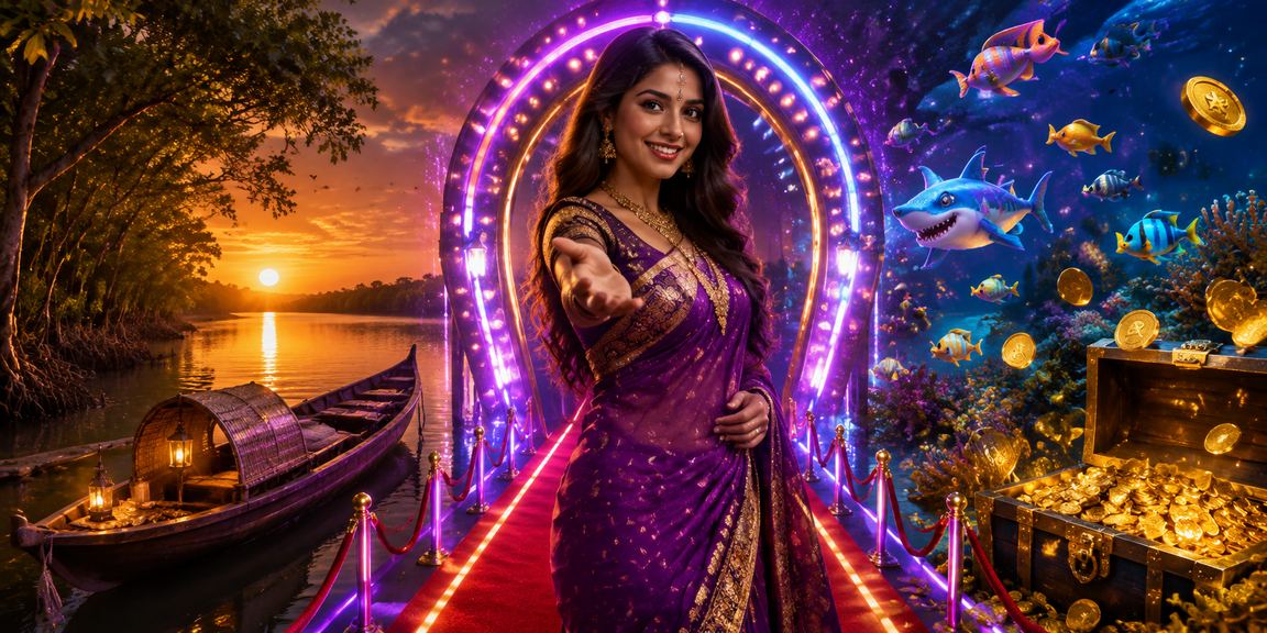 সুন্দরবনে নিওন ফিশিং গেম